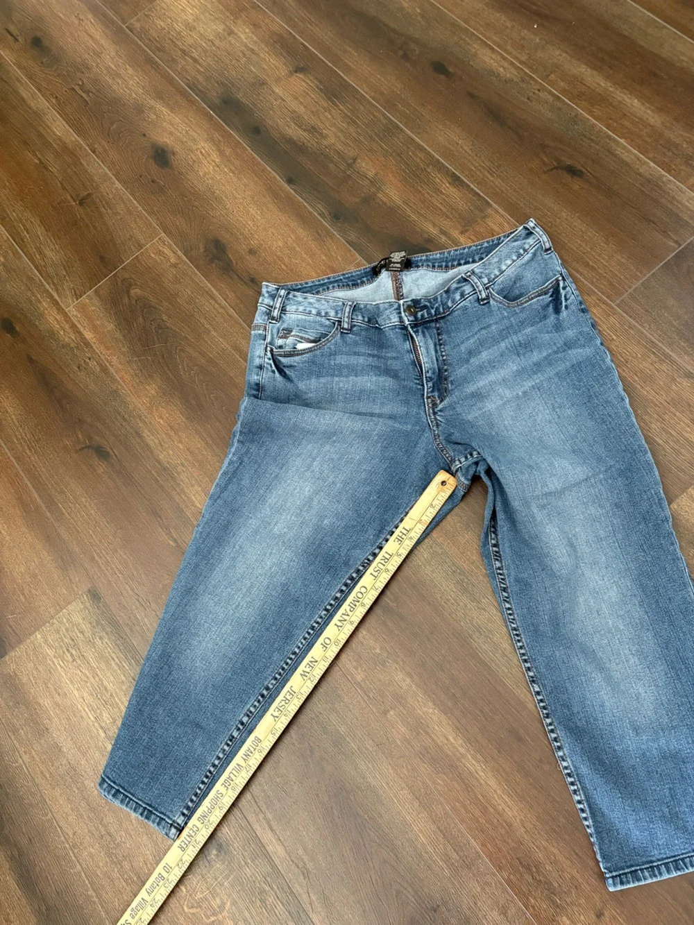 Lane Bryant Faded Blue Cropped  Jeans
